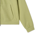 Tain Waffle Crop Hood Zip-Up