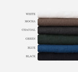 Linen s s open collar short sleeve shirt