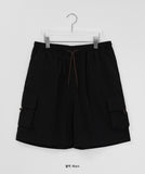 [Unisex] Hebly Nylon Banding Cargo Bermuda Pants