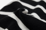 Fuzz Stripe Henley Neck Knit