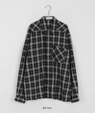 [unisex] Amiku Summer Over Check Shirt