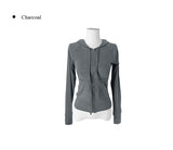 Shimo See-Through Slim Hood Zip-up