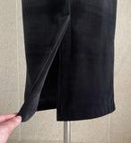 Livelle Notch Velvet Drape Long One Piece