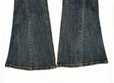 Cut Washing Bootcut Denim