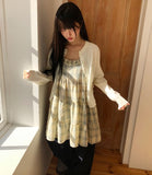Ara Frill Check Sleeveless One Piece