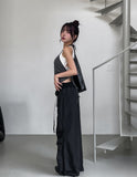 Here ribbed strap bustier