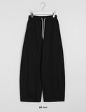 [unisex] Clue side pin tuck banding training jogger pants