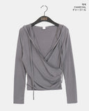 Aren Hood Wrap Long Sleeve T-Shirt