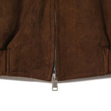 Riu high neck button suede jacket