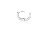Triple Silver Cutout One-Touch Earrings S