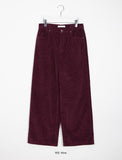 Vominde corduroy color wide pants