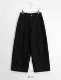 Torrich Pin Tuck Cotton Wide Pants