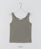 Saruya Color Basic Ribbed Sleeveless