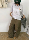 CURVED BARREL CARGO PANTS