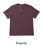 Lennon Pigment Henley Neck Short Sleeve Tee
