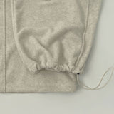 Fleece High-Neck Zip-Up Two-Way Balloon Wide Sweat Suit Set Two-Piece