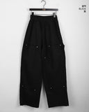 Penp Carpenter Damage Long Wide Cotton Pants