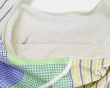 Hari Check Patch Ribbon Big Shoulder Bag