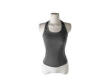 Naron Halter Sleeveless Button V Hood T-Shirt Set