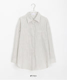 Rakyo Stripe Collar Over Shirt