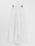 Banding Pin-Tuck Wide Pants