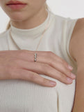 Ice Cushion Silver Ring M