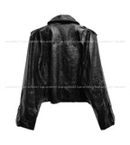 Raven Overfit Crop Rider Jacket