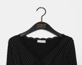 Shimmer Dot Lace Long Sleeve T-Shirt