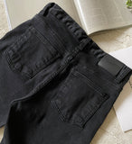 Want brushed black bootcut pants