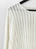 Tensor see-through knitwear