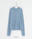 Katarzy Punching Knit Hood Zip-Up