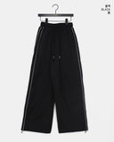 Seukae track two-way banding wide pants