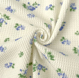 Flower Pattern Span Slit H-line Banding Long Skirt