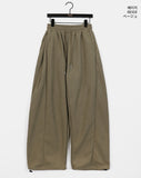 Kinp Corduroy Side Pin Tuck Two-Way Brushed Pants