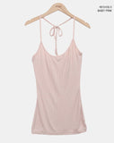 Bezel Halterneck Strap Sleeveless