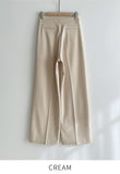 Known Brushed Two Pin Tuck Wide Slacks