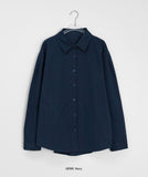 Covendi Shoulder Pintuck Cotton Over Shirt