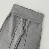 Flowy Fold Low-Rise Bootcut Banding Pants