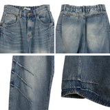 Leiti Dart Wrinkle Denim Pants