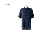 [MADE] Maret Summer Linen Check Overfit Short Sleeve Shirt