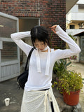 SCARF LONG SLEEVE TOP