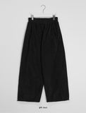 Nicory Banding String Corduroy Wide Pants