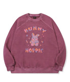 Pastel Bunny Raglan Pigment Sweatshirt