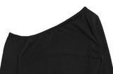 Wadeen Open Neck Cropped T-shirt
