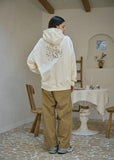 Bunny Flower Embroidered Hoodie