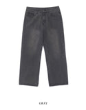 Loose Basic Wide Denim Pants