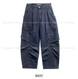 Koiz Pintuck Diagonal Balloon Cargo Pants