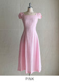 Bavia Ribbon Puff Flare One Piece