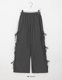 [BAONHAUS] Lubena Nylon Ribbon Banding Pants