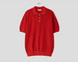 Ice Silk Incision Collar Knit